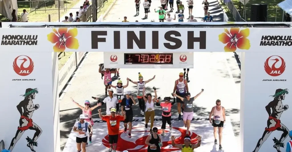 Honolulu Marathon Route Finish